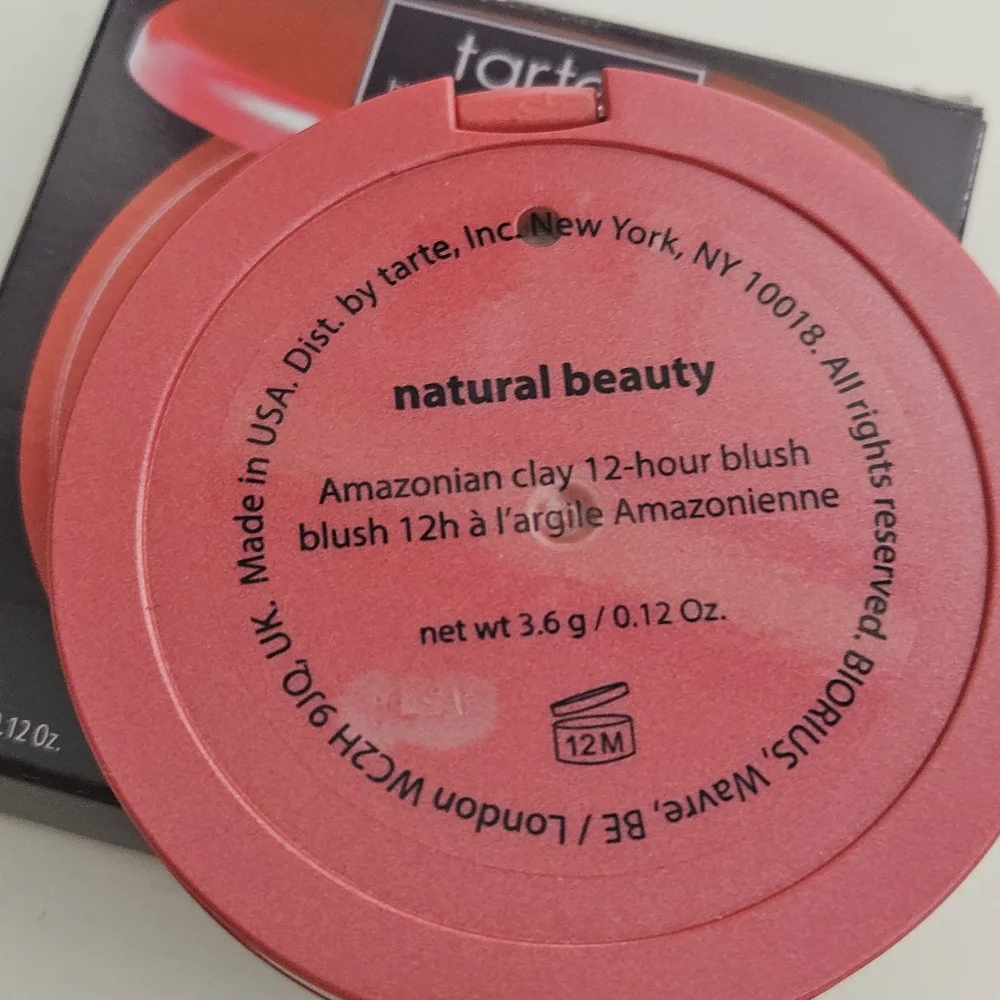 Tarte Amazonian Clay 12 Hour Blush Natural Beauty NWT